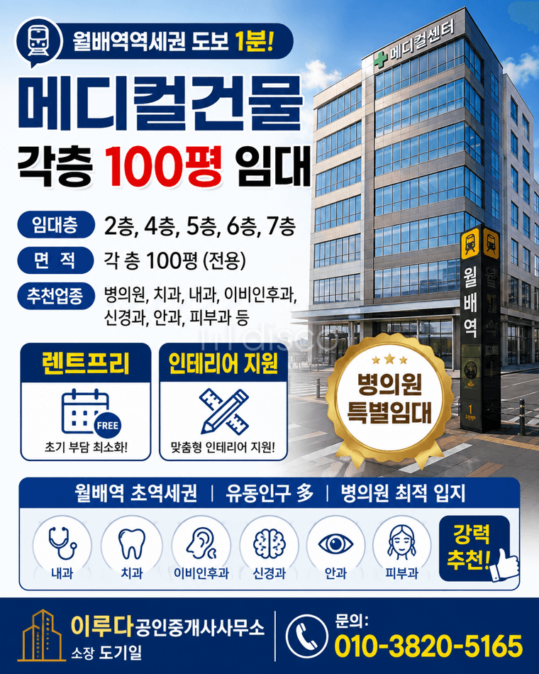 월배역세권 대로변상가 메디컬건물 병의원추천 렌트프리등 우대지원혜택 1