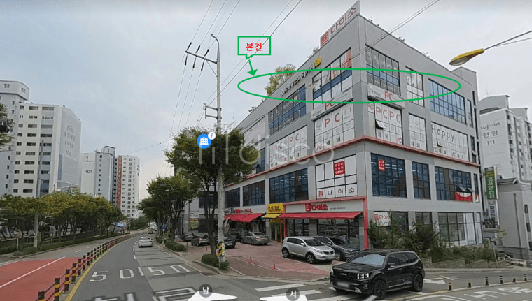 용소초 용소중 학교와  한양(782세대), 제일(272세대),신일강변아파트등 