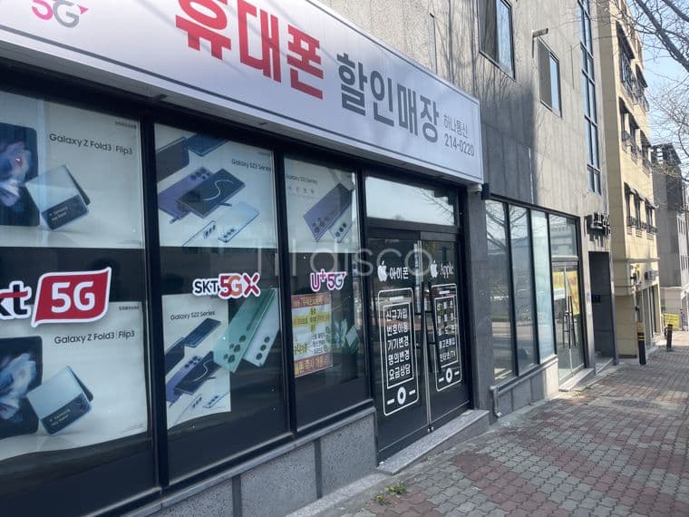 4층 건물 1층 임대, 도로변 상가,주차가능 1