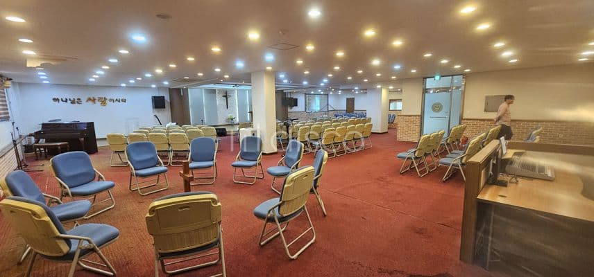 개척교회 임차 음향/드럼/피아노/에어콘/의자 등 교회시설 비품일체 무료제공  1