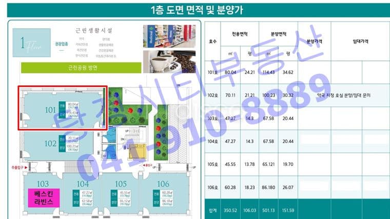 탕정4공구 삼거리 코너건물 1만세대 항아리 상권 1층 상가 3